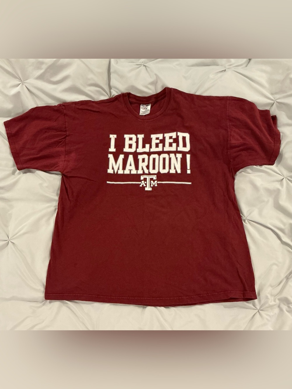 Men’s Texas A&M tee Shirt - I BLEED MAROON! - Size 2XL